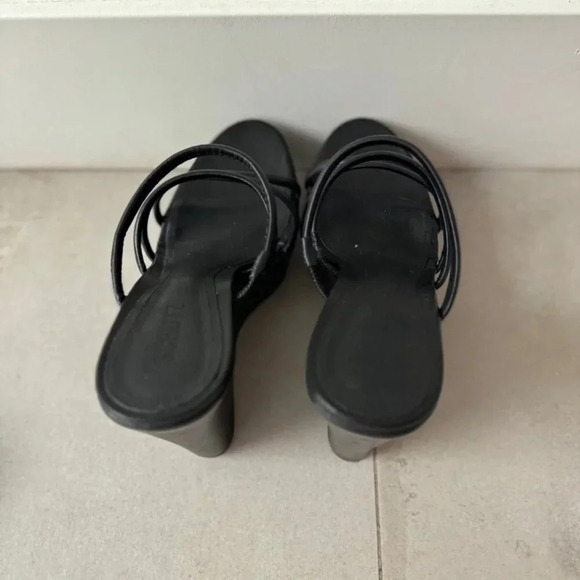 Schultz Carl Strappy platform wedge sandal black size 9.5 - Picture 8 of 12